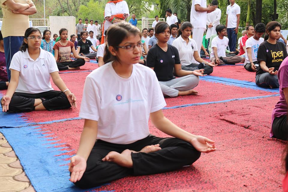 International Yoga Day @ Barkatullah University, Bhopal