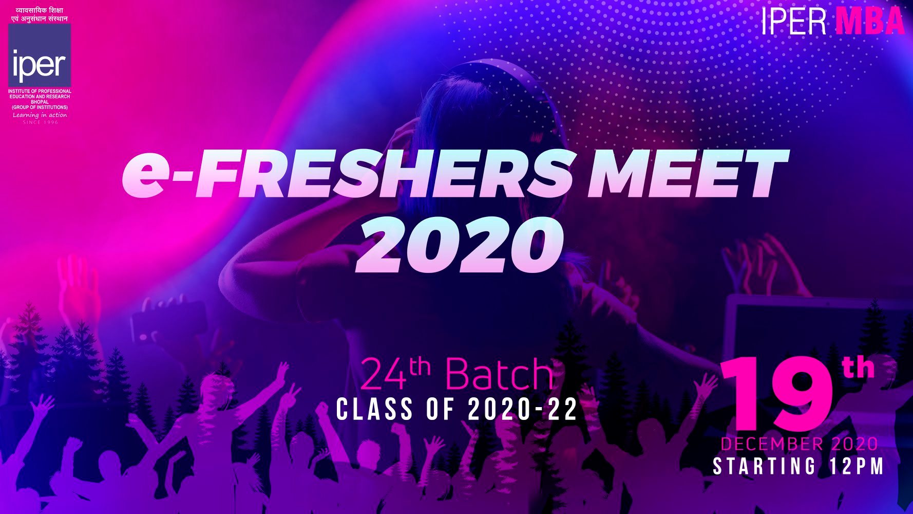MBA Freshers First Meet – eFreshers – 12th Dec, 2020