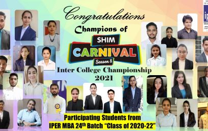 Inter-College Championship Winners 2021 – IPER Students