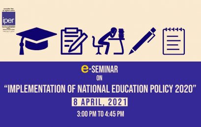 eSeminar held on National Education Policy