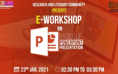 E-Workshop on “Basics of Power Point Presentation” at IPER UG