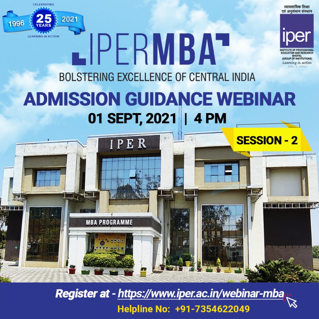 IPER MBA Admission Webinar - IPER Bhopal