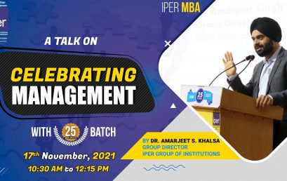 A Talk on Celebrating Management