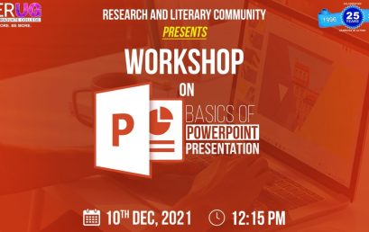Workshop on Basics of PowerPoint at IPER UG