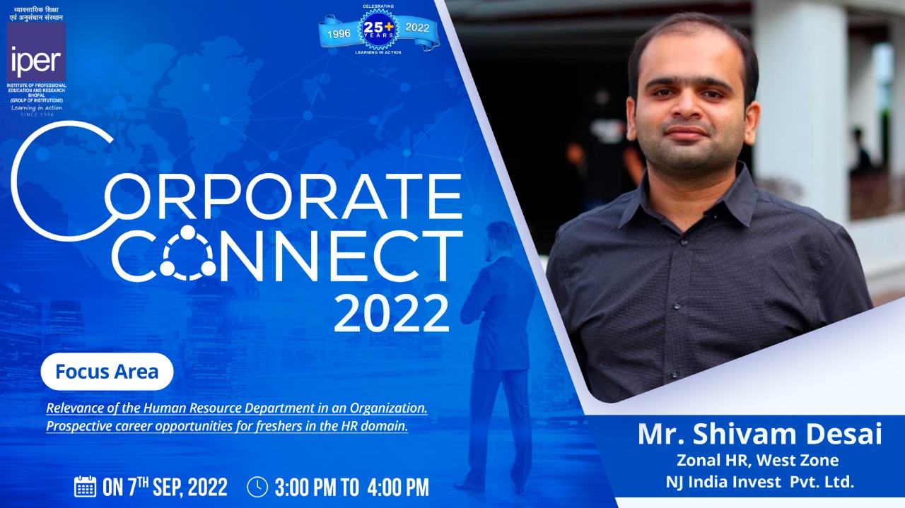 Corporate Connect 2022 with Mr. Shivam Desai – 7th Sept 2022