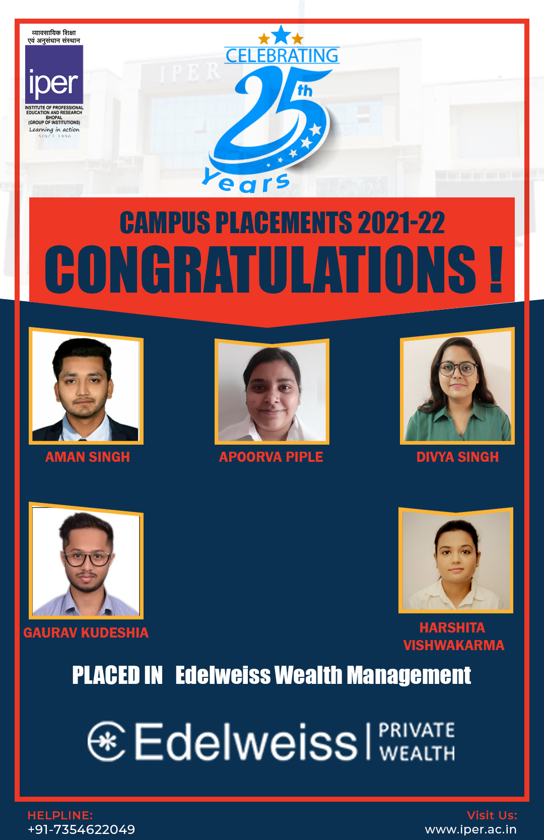 CAMPUS PLACEMENTS 2021-22 (Layout 1) Edelweiss General Insurance Co.Ltd.