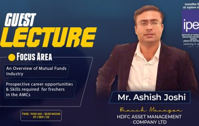 Corporate Guest Lecture by HDFC Asset Management Company Ltd – 27th Sept 2022