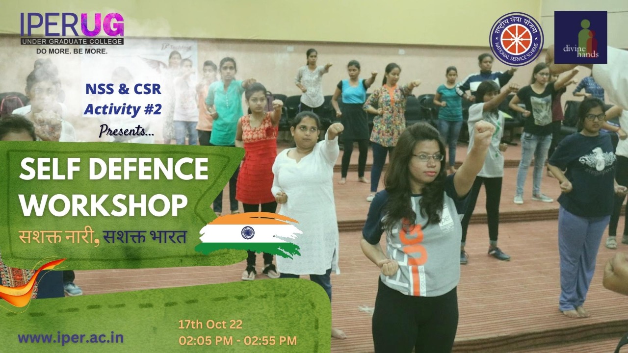 Self Defence Workshop for IPER UG Girls – 17th Oct, 2022