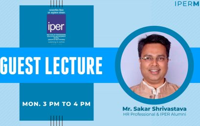 Corporate Guest Lecture held at IPER MBA – 7th Nov 2022