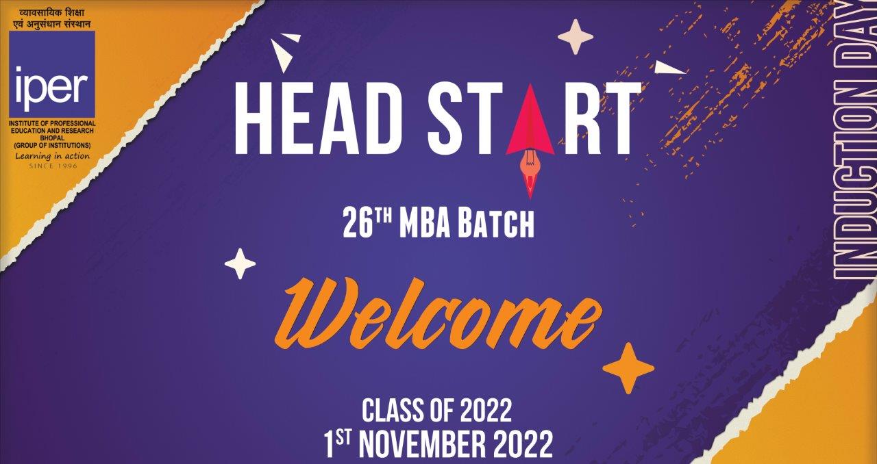 IPER MBA 26th Batch – Class 2022 Headstart – 01-Nov-2022