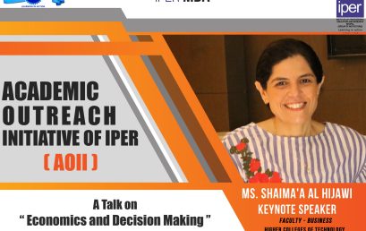 A Talk on Economics & Decision Making by Ms Shaima – UAE – 4th Dec 2022