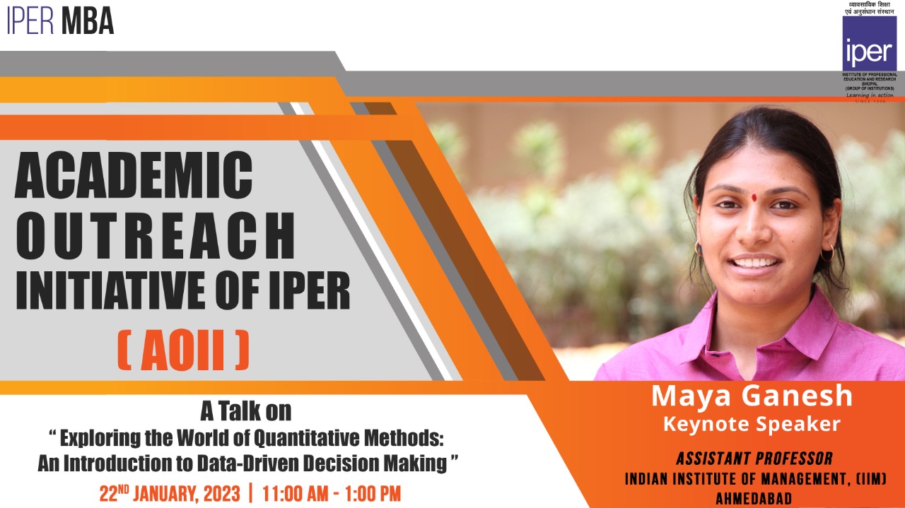AOII Session with Dr. Maya Ganesh, IIM – on 22nd Jan, 2023