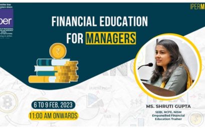 NISM Workshop on Financial Education for Managers – 9th Feb 2023