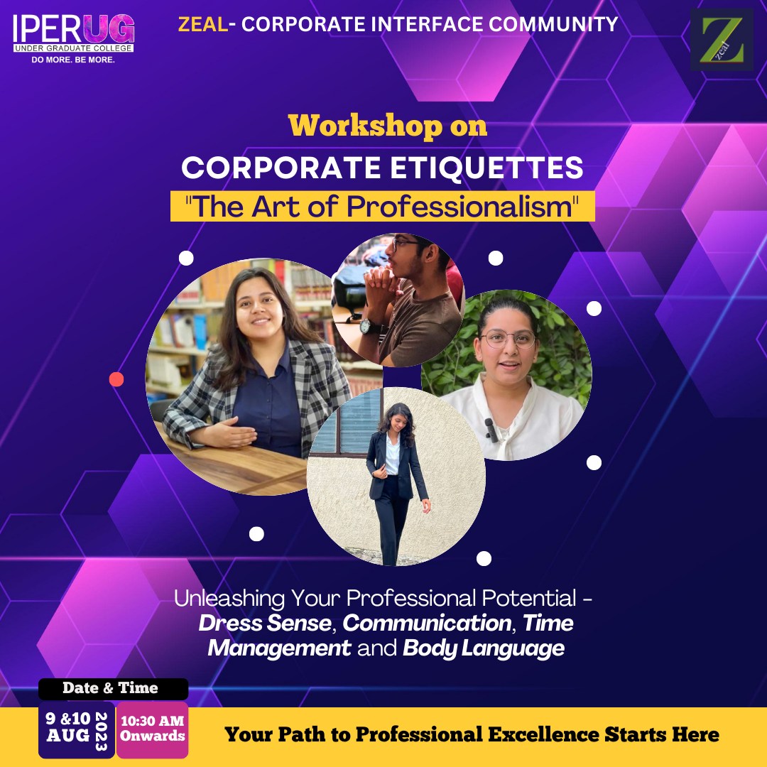 ‘Corporate Etiquettes’ Workshop held at IPER UG – 11th Aug, 2023