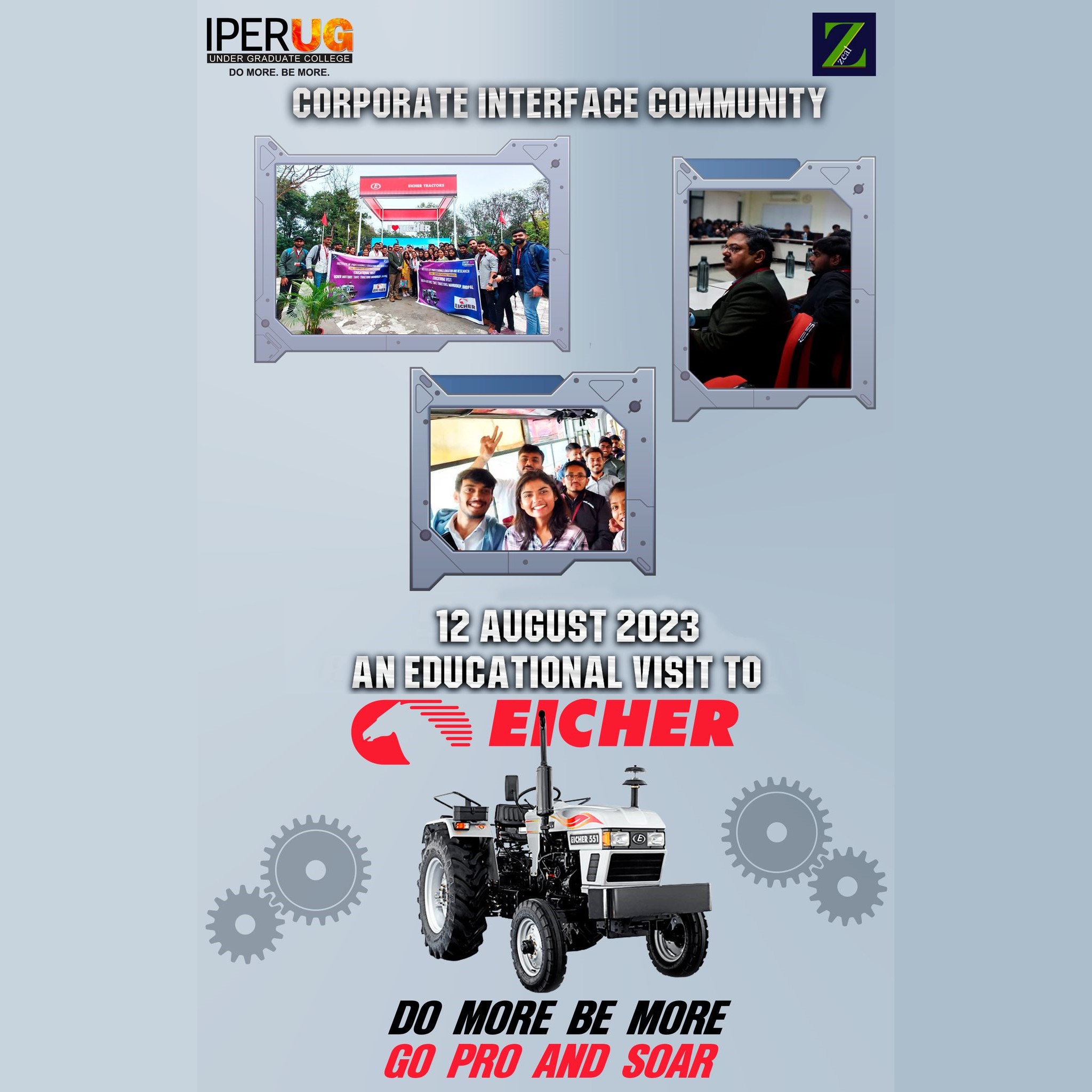 Industrial Visit to Eicher Tractors Mandideep – 12th Aug, 2023
