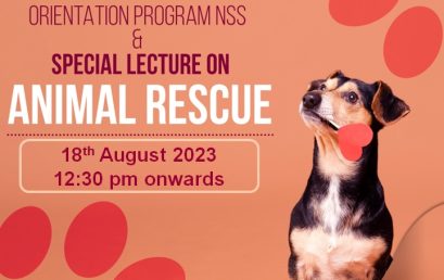 NSS Orientation Program & Special Lecture – 18th Aug, 2023