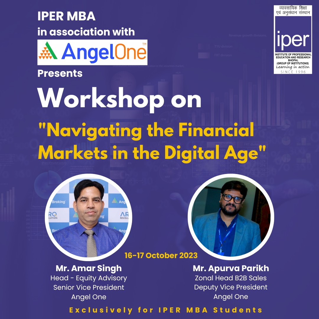 Workshop on “Navigating the Financial Markets in the Digital Age” – 16-17 Oct, 2023