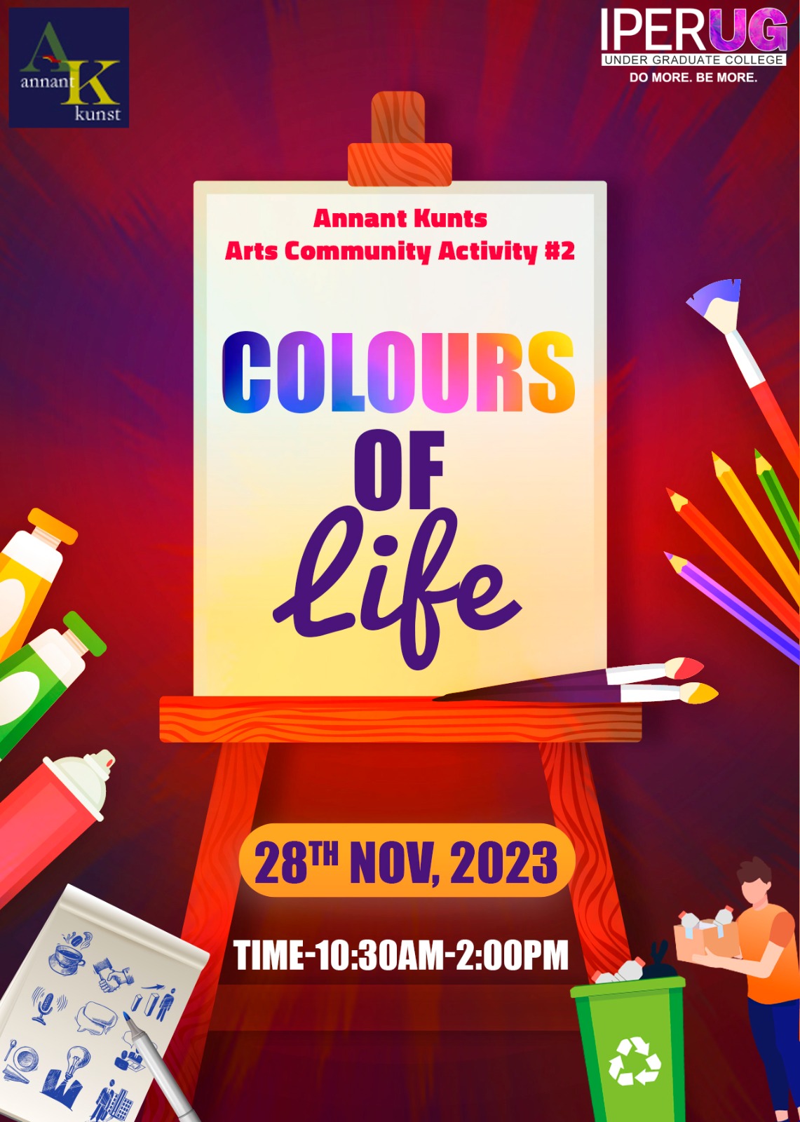 Arts Community Event – Colors of Life at IPER UG – 28th Nov, 2023