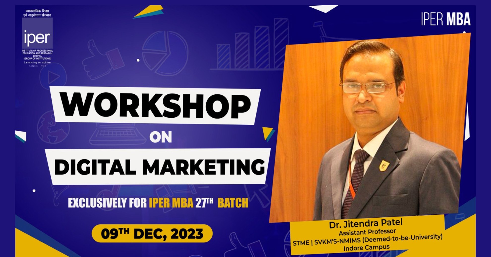 Workshop on Digital Marketing – IPER MBA – 9th Dec, 2023