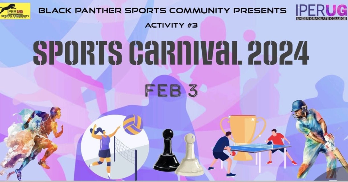 Sports Carnival 2024 at IPER UG – 3rd Feb, 2024