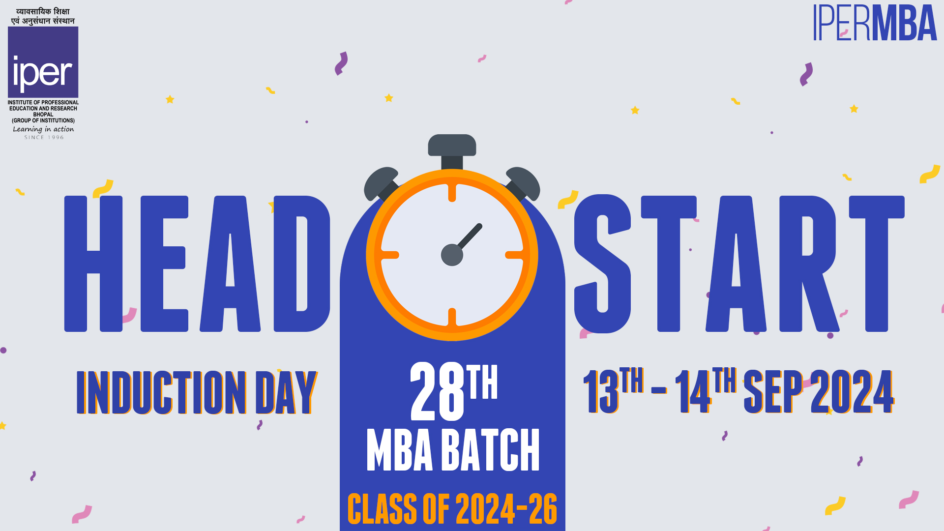 HeadStart MBA – 13th & 14th Sep, 2024