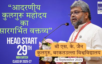 Honourable Kulguru’s Inspirational Address at IPER MBA Honourable Kulguru’s Inspirational Address at IPER MBA